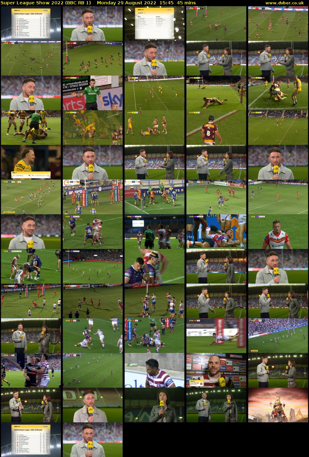 Super League Show 2022 (BBC RB 1) Monday 29 August 2022 15:45 - 16:30