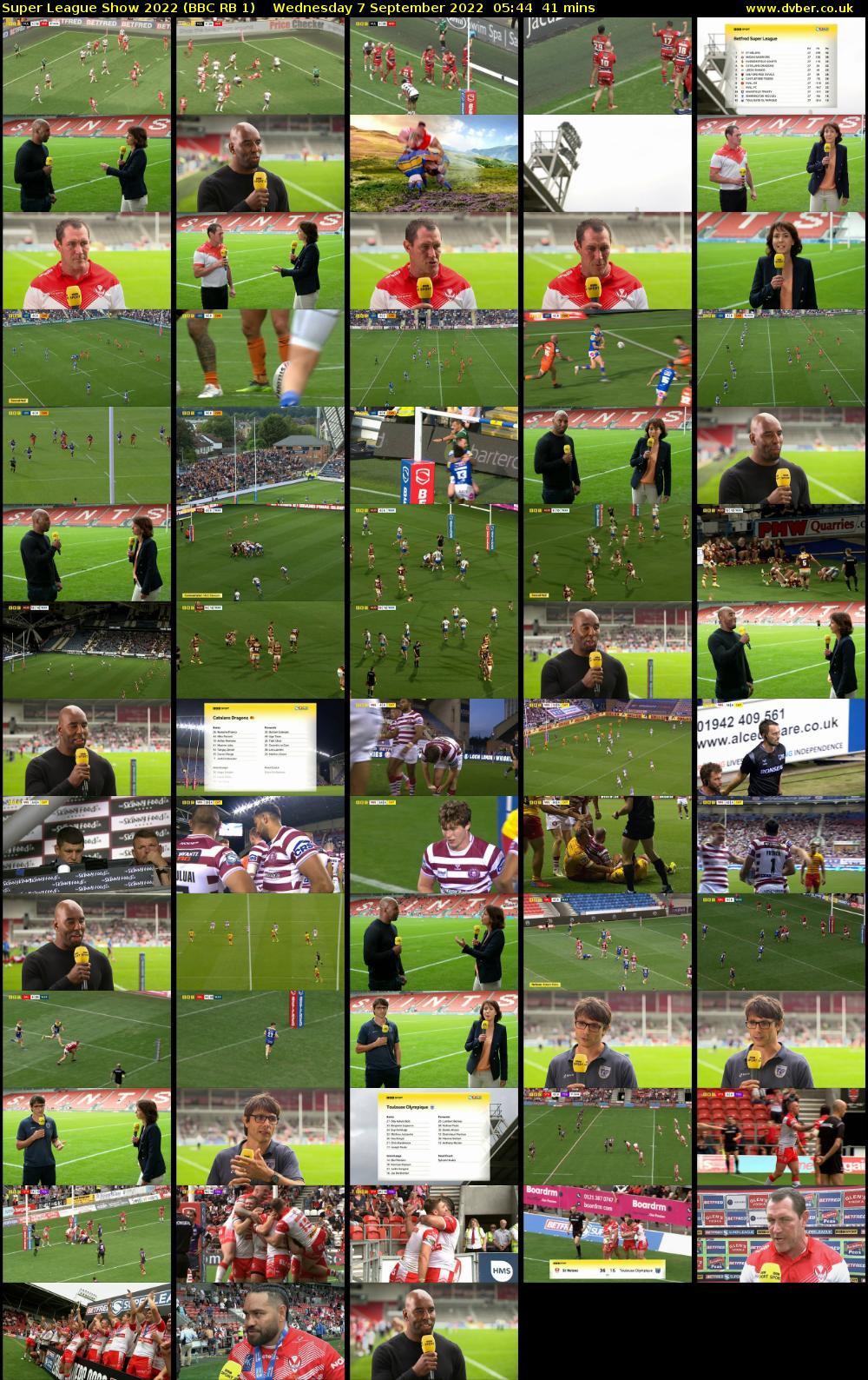 Super League Show 2022 (BBC RB 1) Wednesday 7 September 2022 05:44 - 06:25