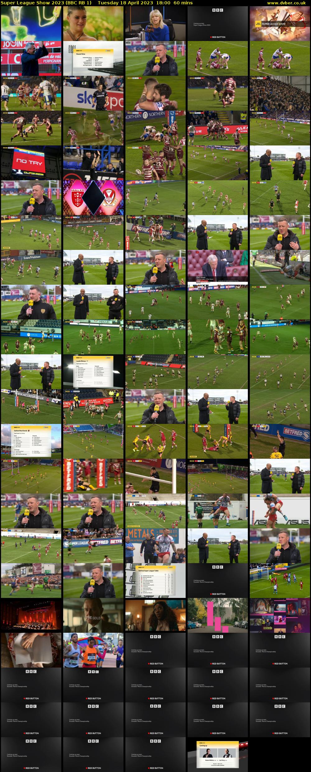 Super League Show 2023 (BBC RB 1) Tuesday 18 April 2023 18:00 - 19:00