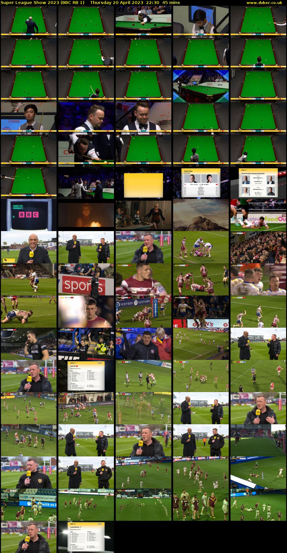 Super League Show 2023 (BBC RB 1) Thursday 20 April 2023 22:30 - 23:15
