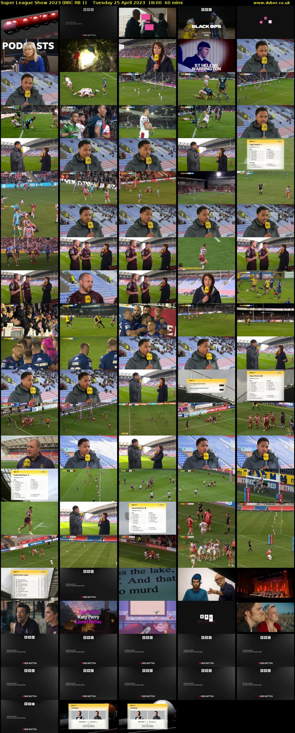 Super League Show 2023 (BBC RB 1) Tuesday 25 April 2023 18:00 - 19:00