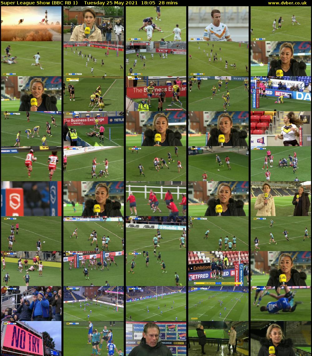 Super League Show (BBC RB 1) Tuesday 25 May 2021 18:05 - 18:33