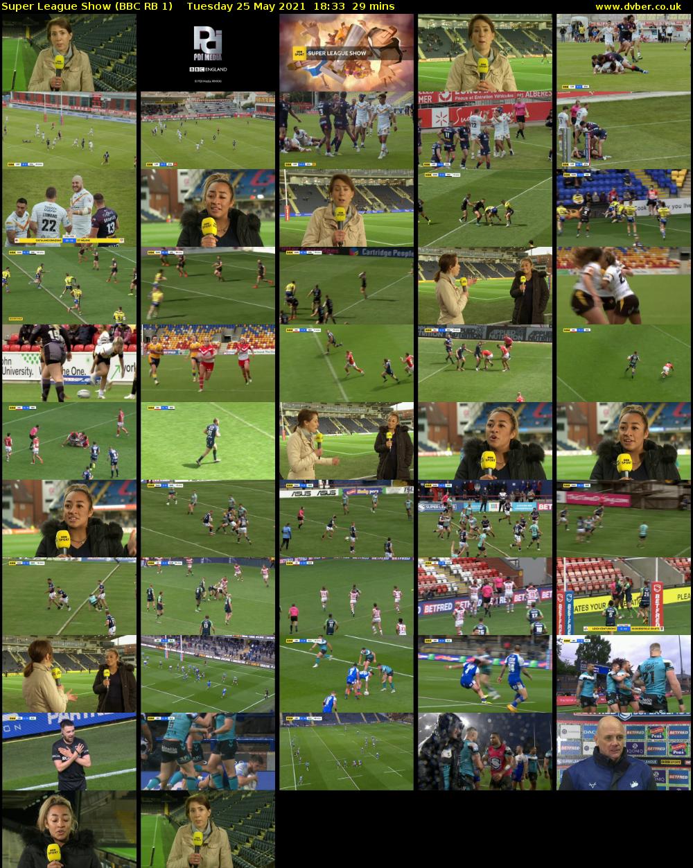 Super League Show (BBC RB 1) Tuesday 25 May 2021 18:33 - 19:02