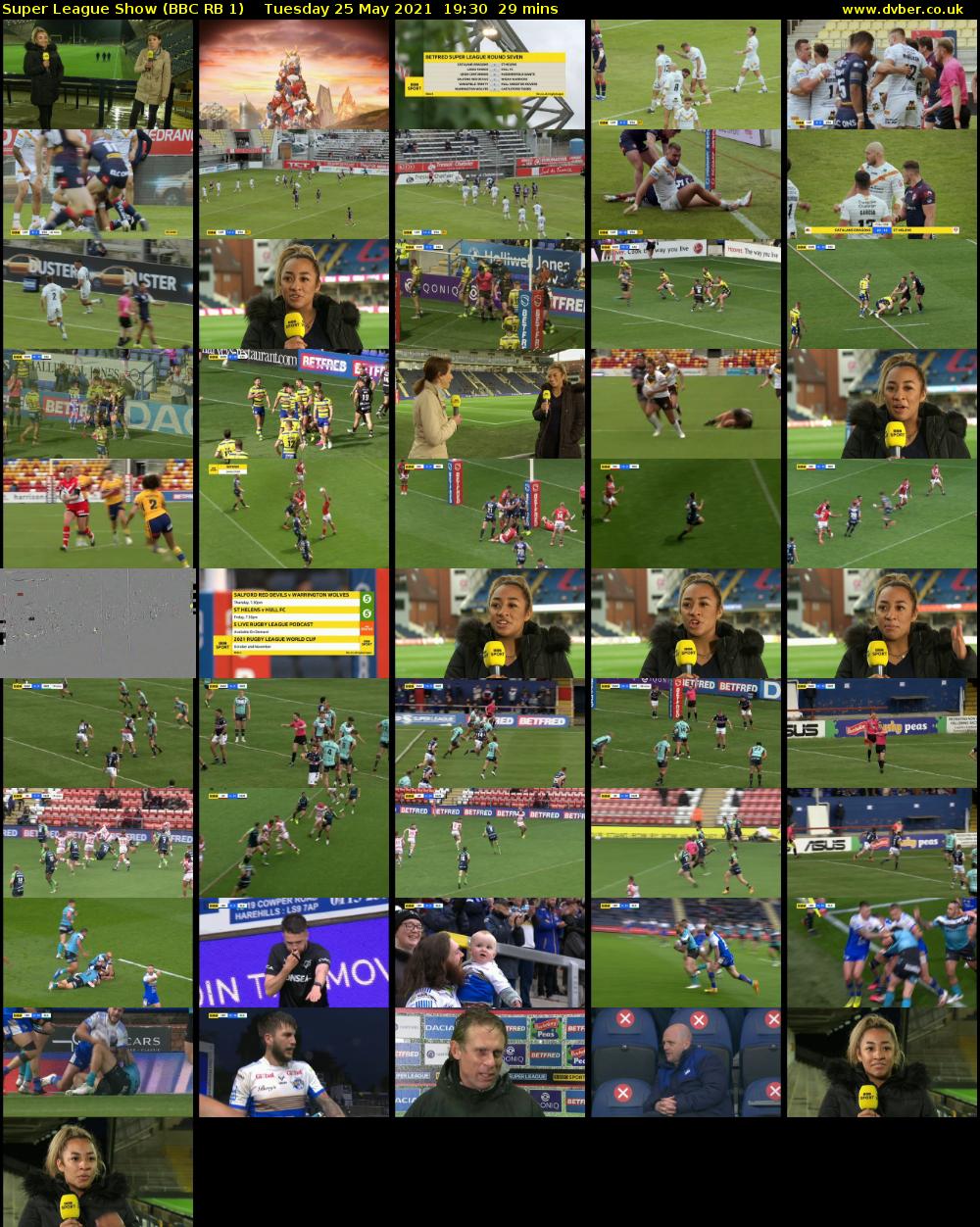 Super League Show (BBC RB 1) Tuesday 25 May 2021 19:30 - 19:59