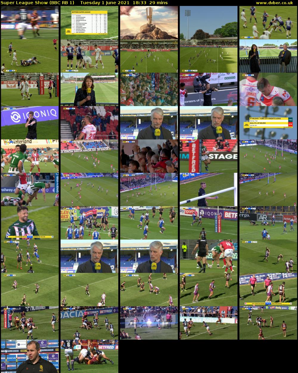 Super League Show (BBC RB 1) Tuesday 1 June 2021 18:33 - 19:02