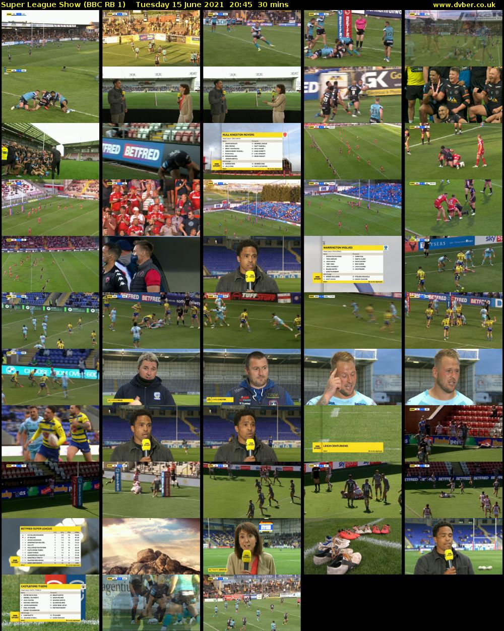 Super League Show (BBC RB 1) Tuesday 15 June 2021 20:45 - 21:15