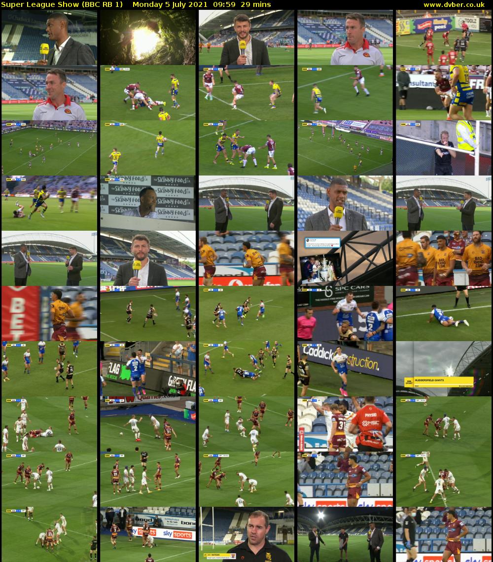Super League Show (BBC RB 1) Monday 5 July 2021 09:59 - 10:28