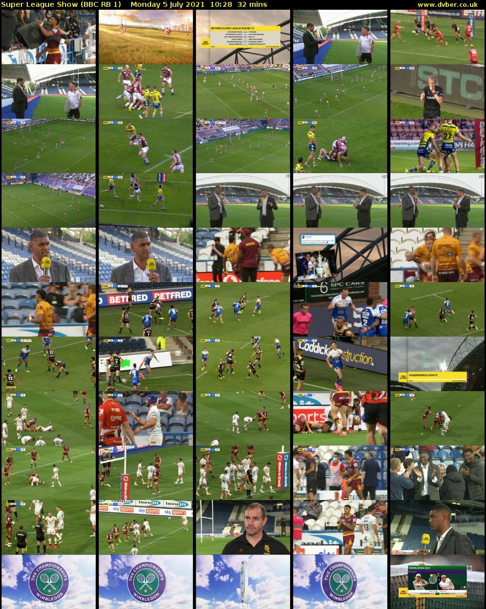 Super League Show (BBC RB 1) Monday 5 July 2021 10:28 - 11:00