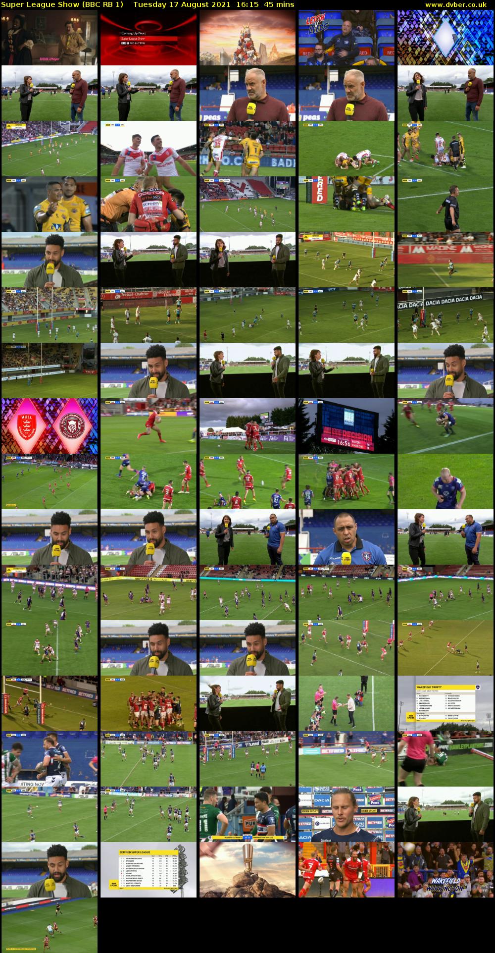Super League Show (BBC RB 1) Tuesday 17 August 2021 16:15 - 17:00