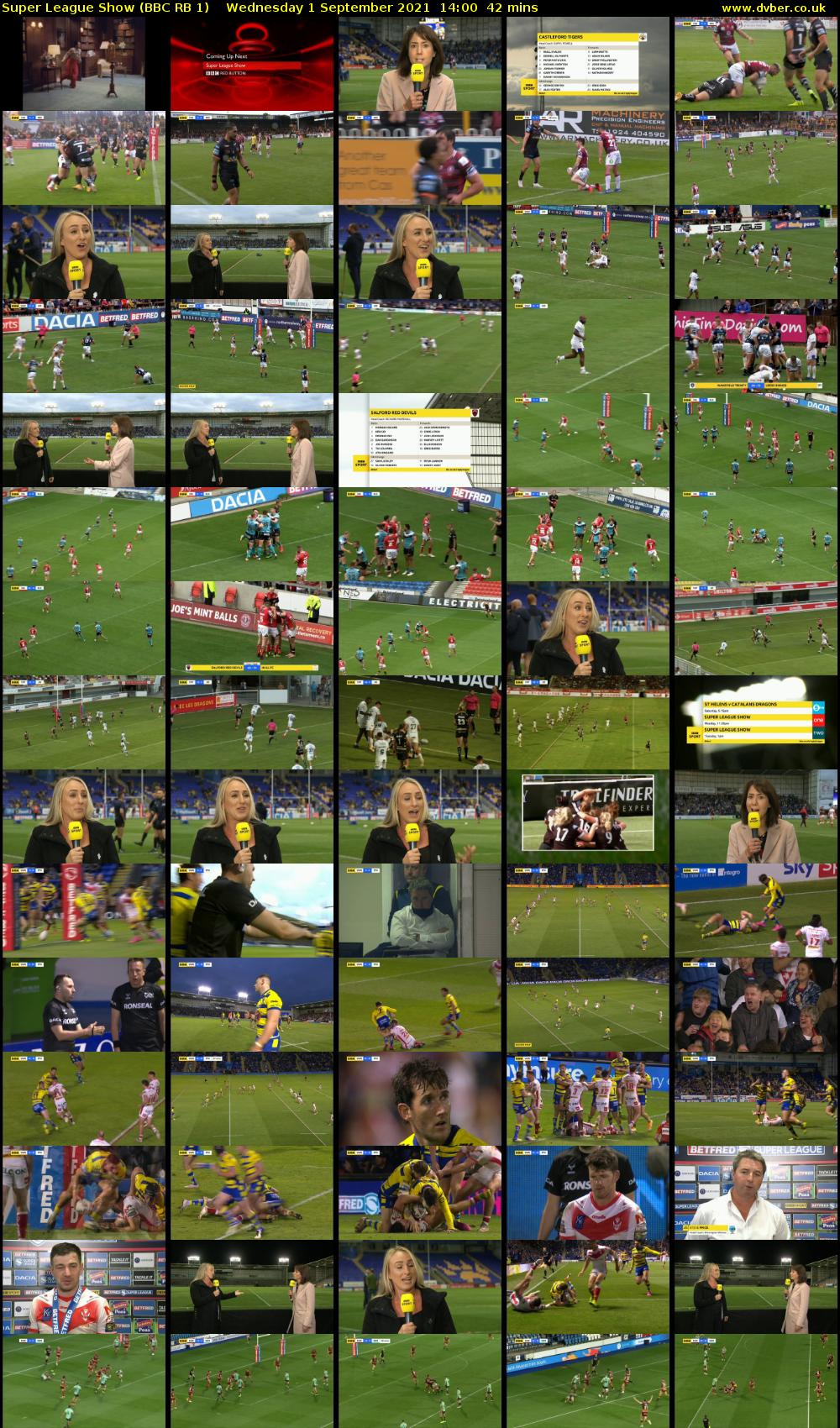 Super League Show (BBC RB 1) Wednesday 1 September 2021 14:00 - 14:42