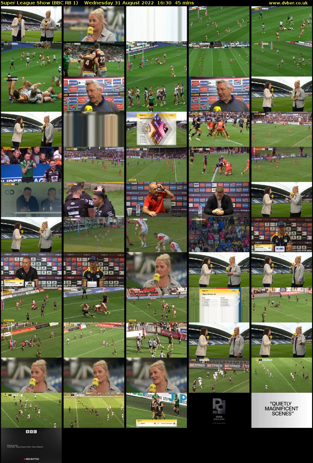 Super League Show (BBC RB 1) Wednesday 31 August 2022 16:30 - 17:15