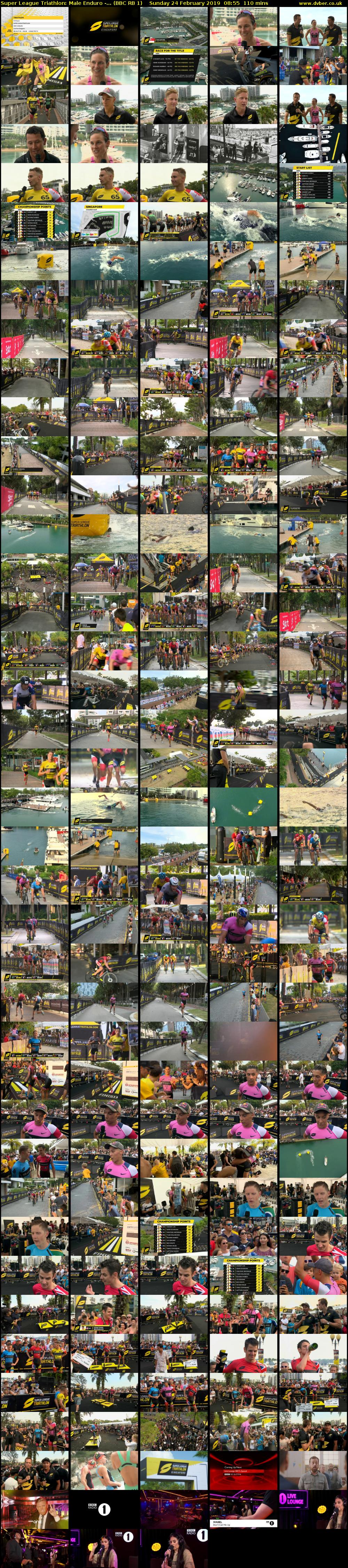 Super League Triathlon: Male Enduro -... (BBC RB 1) Sunday 24 February 2019 08:55 - 10:45