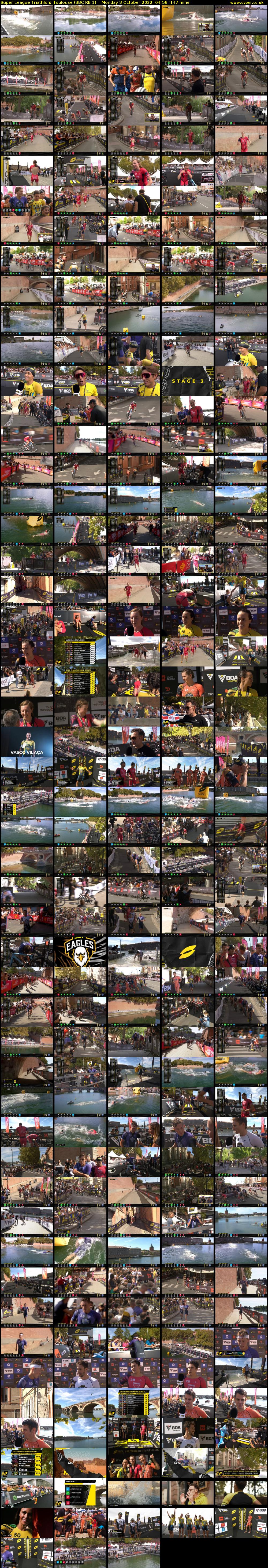 Super League Triathlon: Toulouse (BBC RB 1) Monday 3 October 2022 04:58 - 07:25