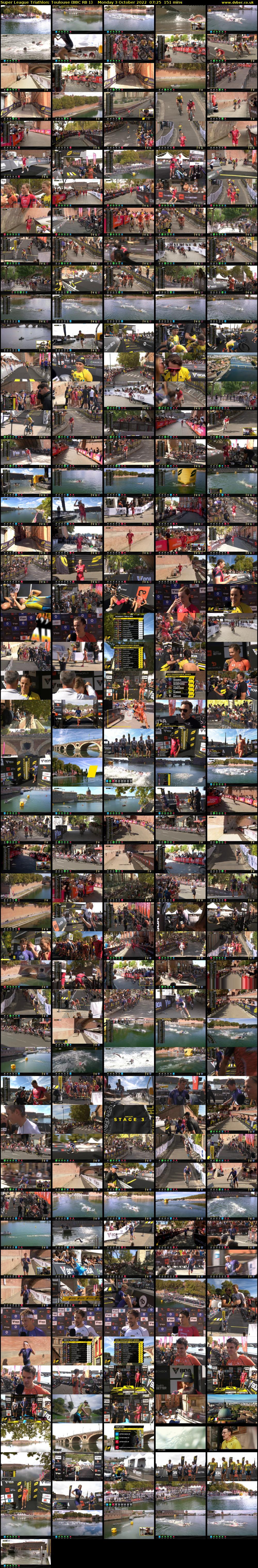 Super League Triathlon: Toulouse (BBC RB 1) Monday 3 October 2022 07:25 - 09:56