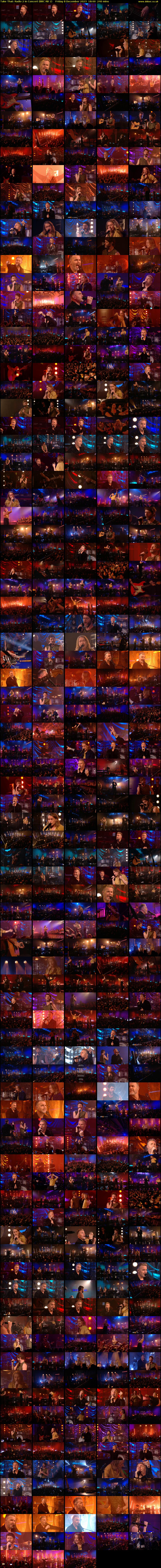 Take That: Radio 2 In Concert (BBC RB 1) Friday 8 December 2023 18:00 - 22:00