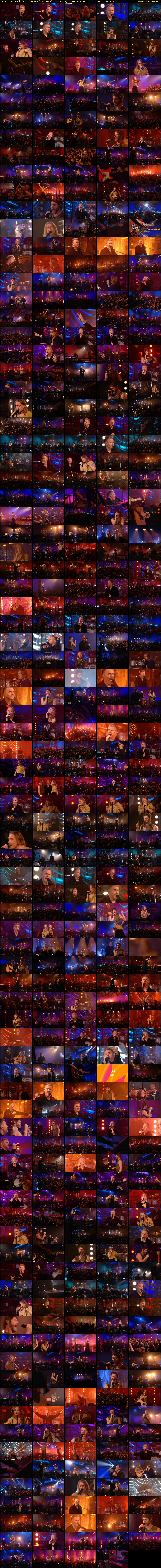 Take That: Radio 2 In Concert (BBC RB 1) Thursday 14 December 2023 10:00 - 14:00