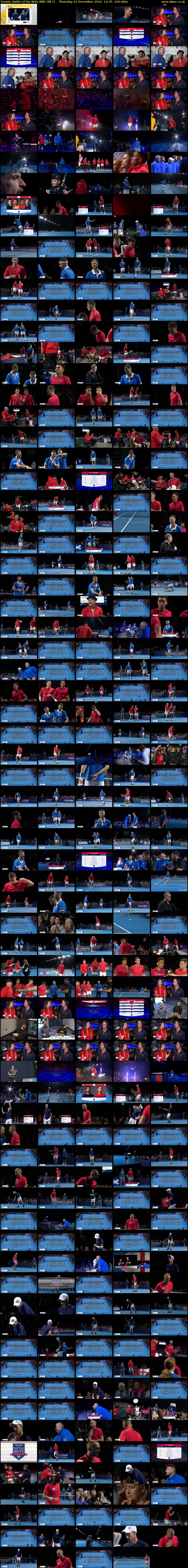 Tennis: Battle of the Brits (BBC RB 1) Thursday 22 December 2022 12:35 - 16:15