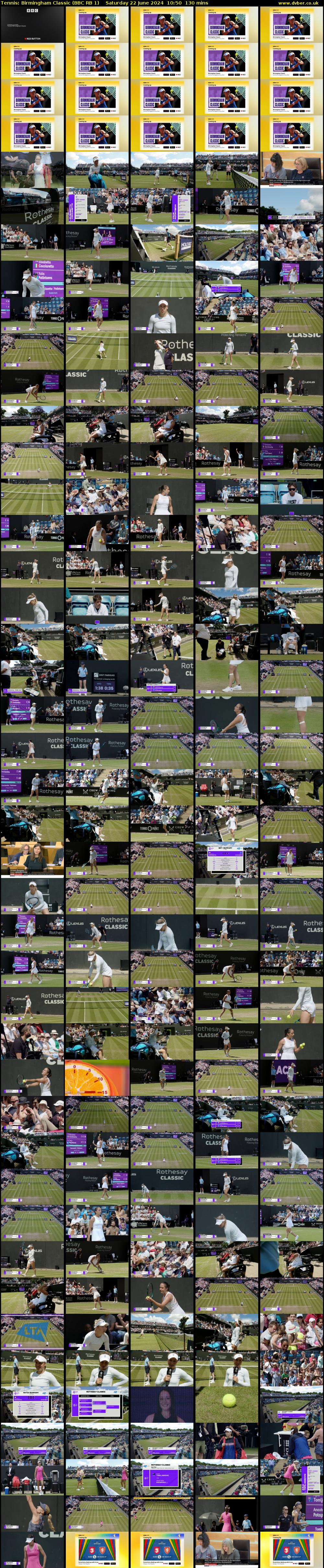 Tennis: Birmingham Classic (BBC RB 1) Saturday 22 June 2024 10:50 - 13:00