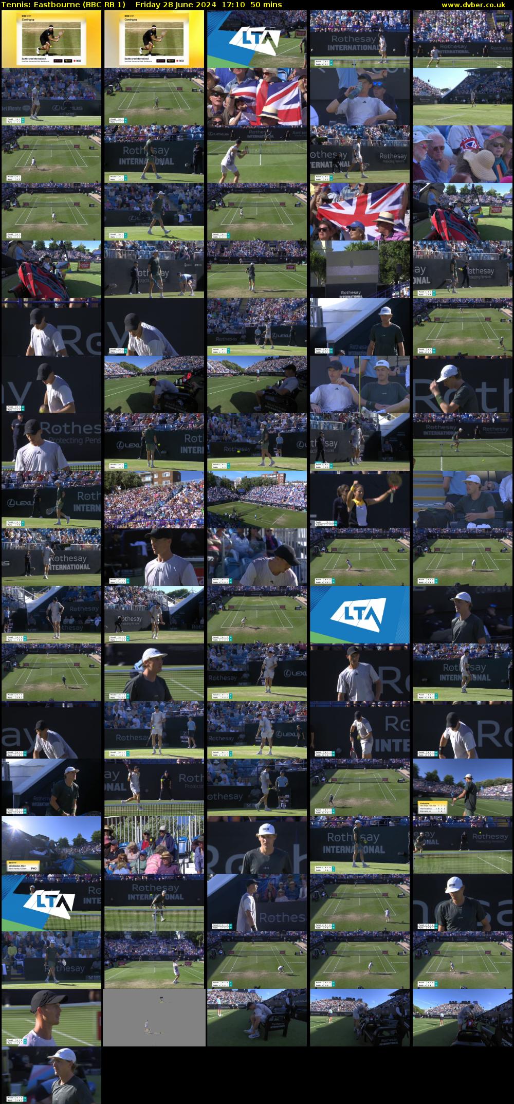 Tennis: Eastbourne (BBC RB 1) Friday 28 June 2024 17:10 - 18:00