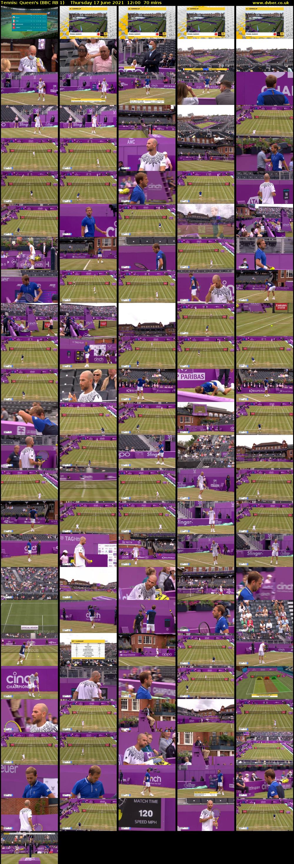 Tennis: Queen's (BBC RB 1) Thursday 17 June 2021 12:00 - 13:10