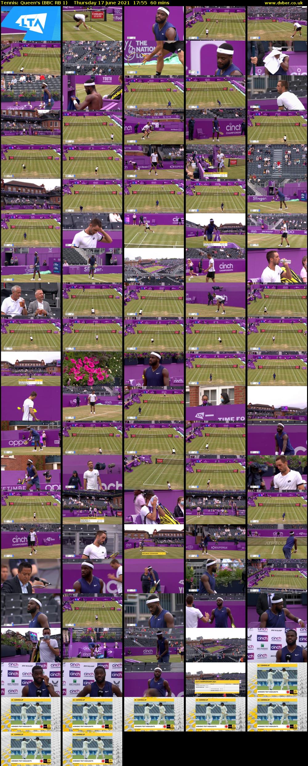 Tennis: Queen's (BBC RB 1) Thursday 17 June 2021 17:55 - 18:55