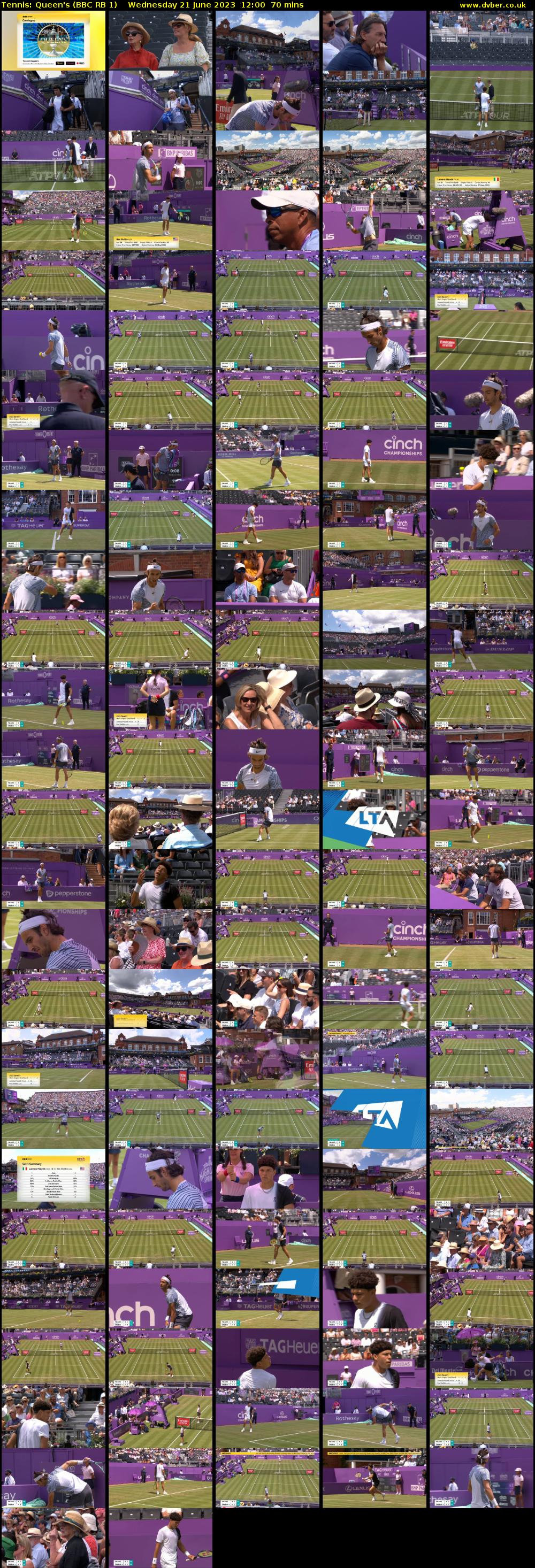 Tennis: Queen's (BBC RB 1) Wednesday 21 June 2023 12:00 - 13:10