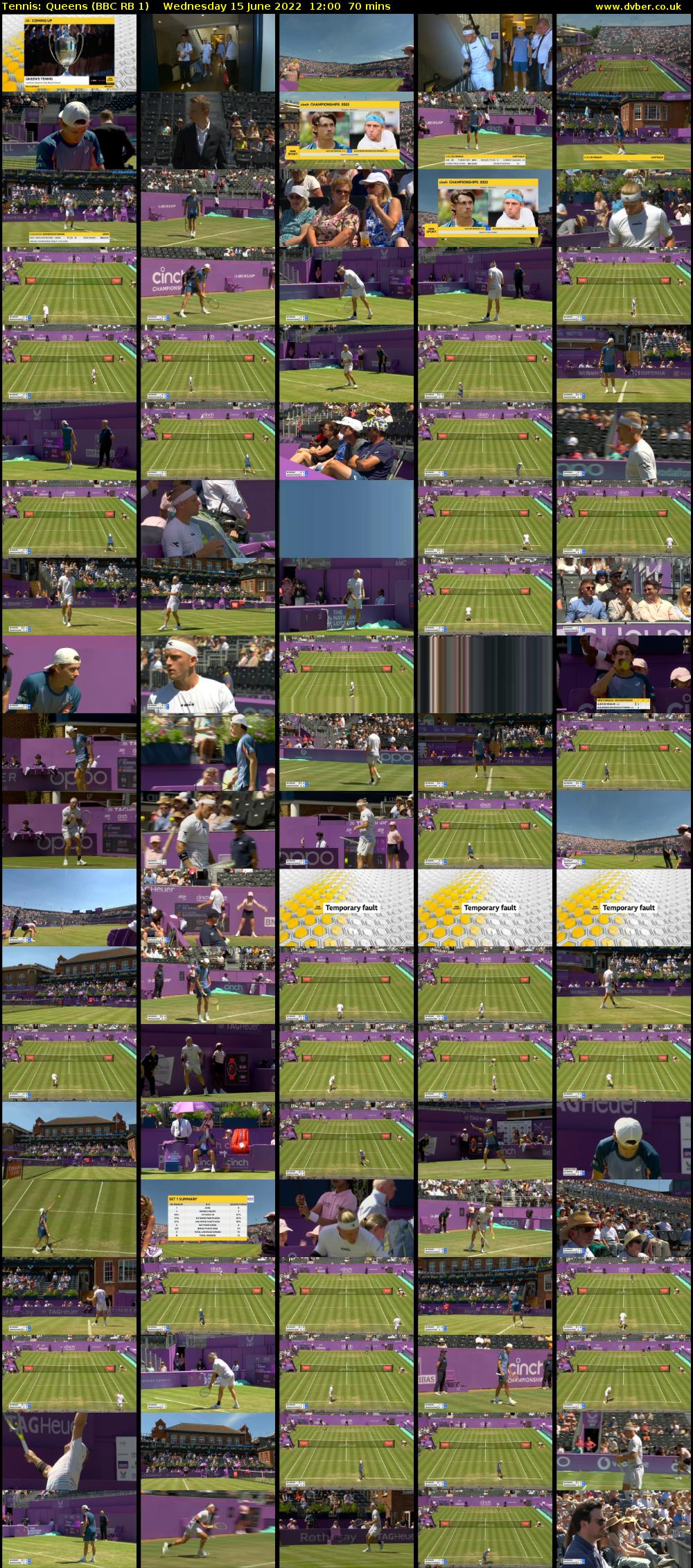 Tennis: Queens (BBC RB 1) Wednesday 15 June 2022 12:00 - 13:10