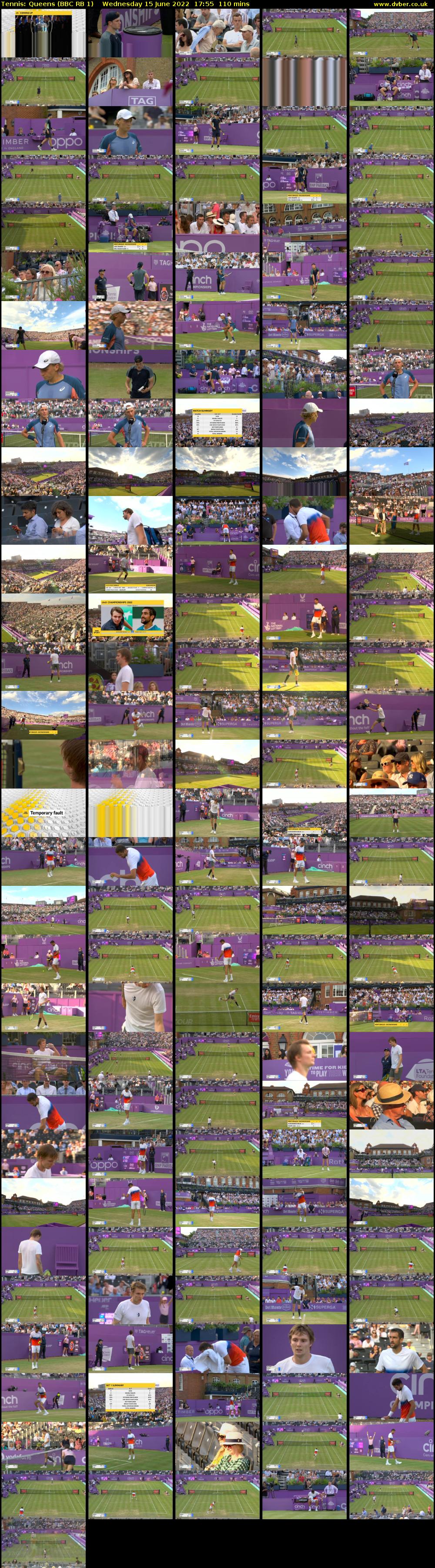 Tennis: Queens (BBC RB 1) Wednesday 15 June 2022 17:55 - 19:45