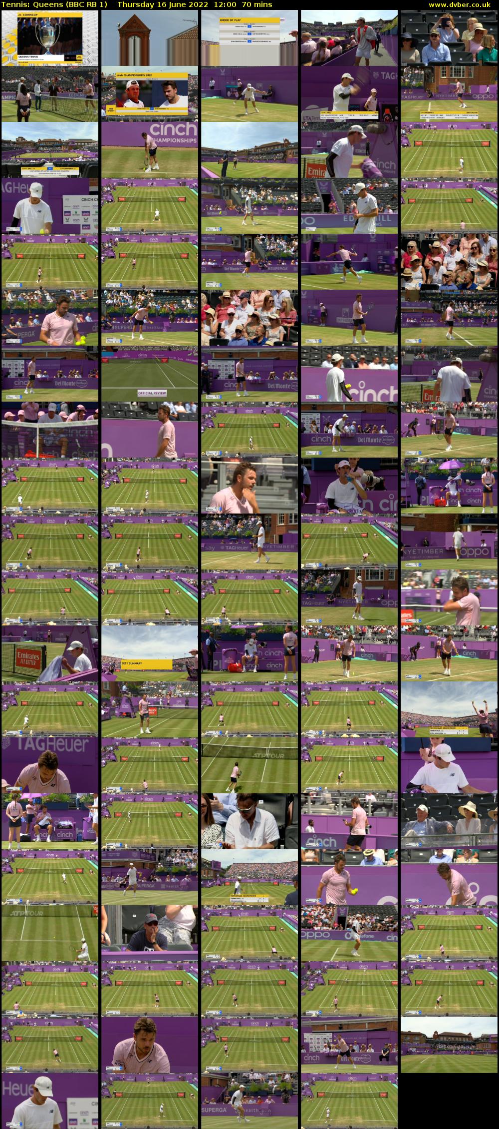 Tennis: Queens (BBC RB 1) Thursday 16 June 2022 12:00 - 13:10