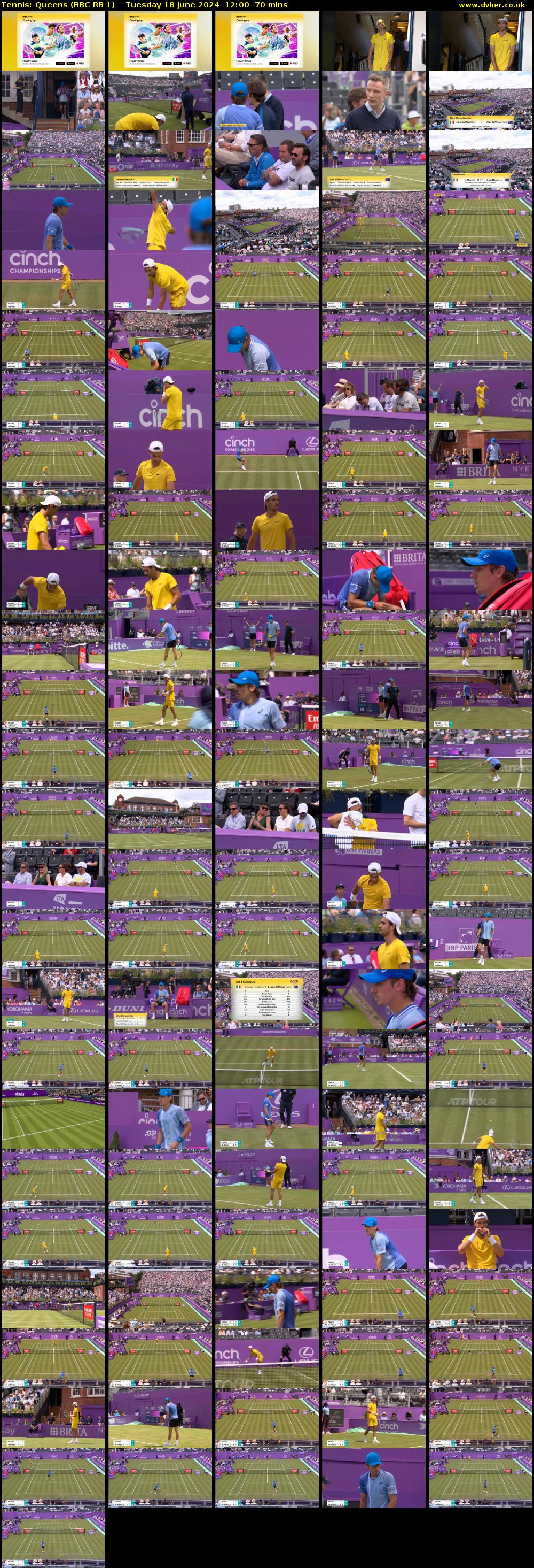 Tennis: Queens (BBC RB 1) Tuesday 18 June 2024 12:00 - 13:10