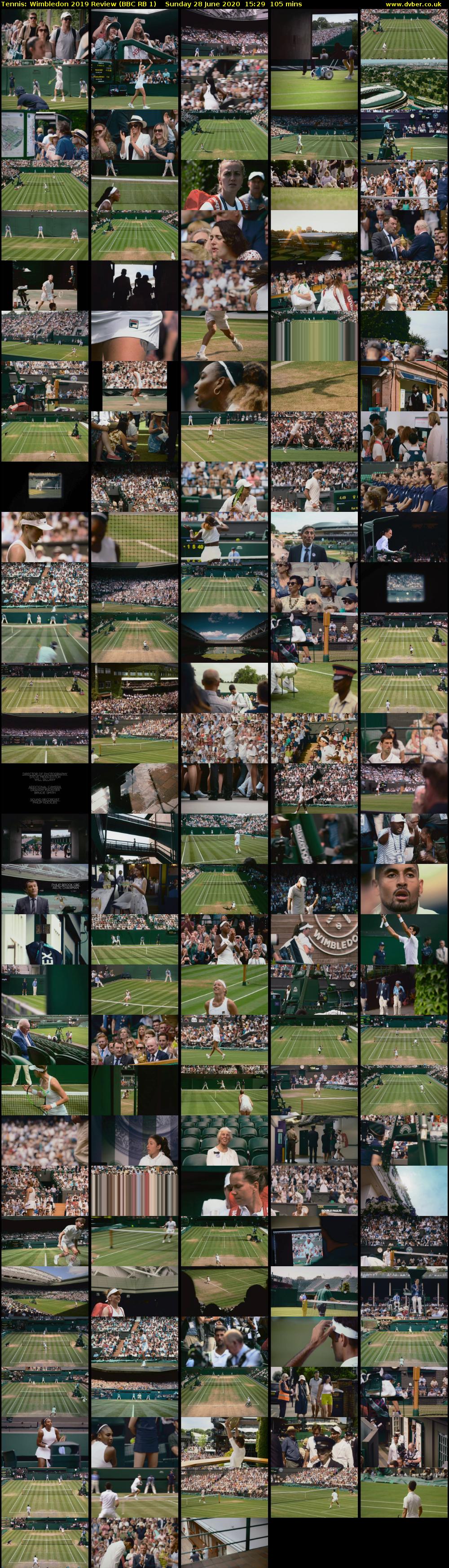 Tennis: Wimbledon 2019 Review (BBC RB 1) Sunday 28 June 2020 15:29 - 17:14