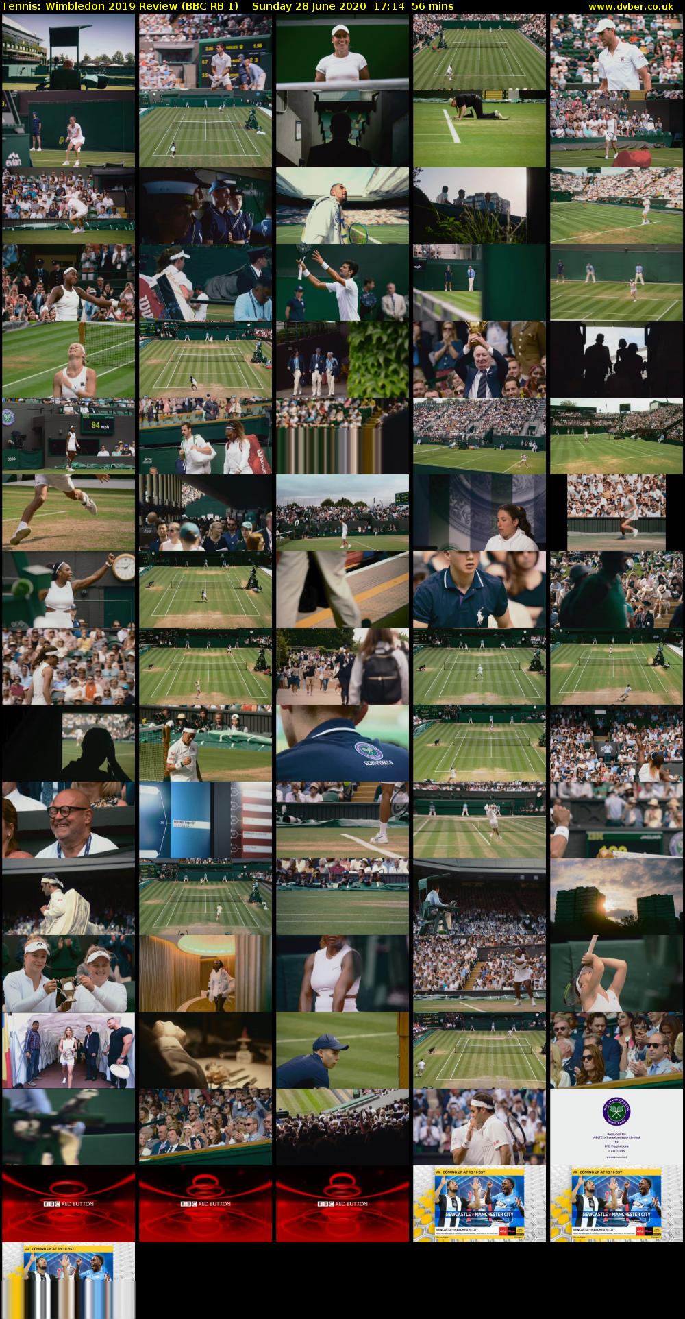 Tennis: Wimbledon 2019 Review (BBC RB 1) Sunday 28 June 2020 17:14 - 18:10