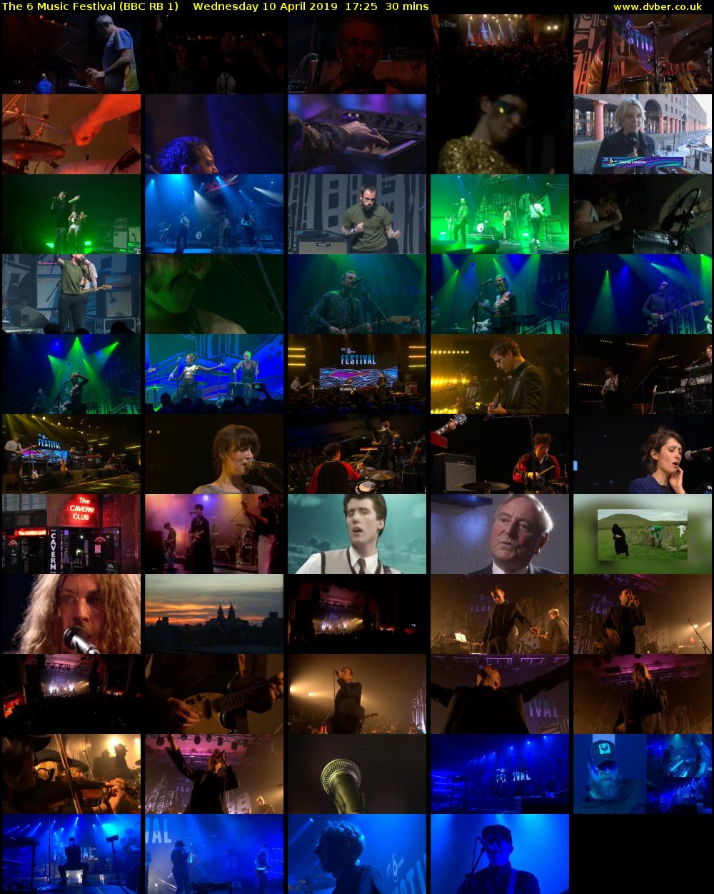 The 6 Music Festival (BBC RB 1) Wednesday 10 April 2019 17:25 - 17:55