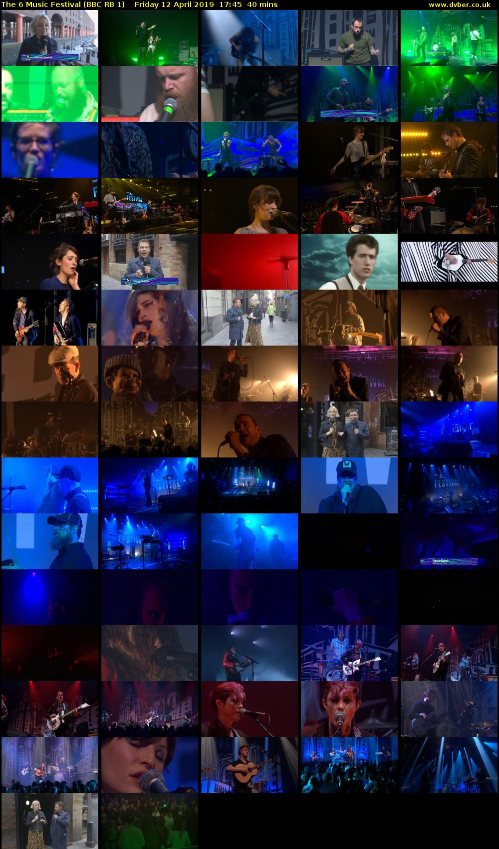 The 6 Music Festival (BBC RB 1) Friday 12 April 2019 17:45 - 18:25