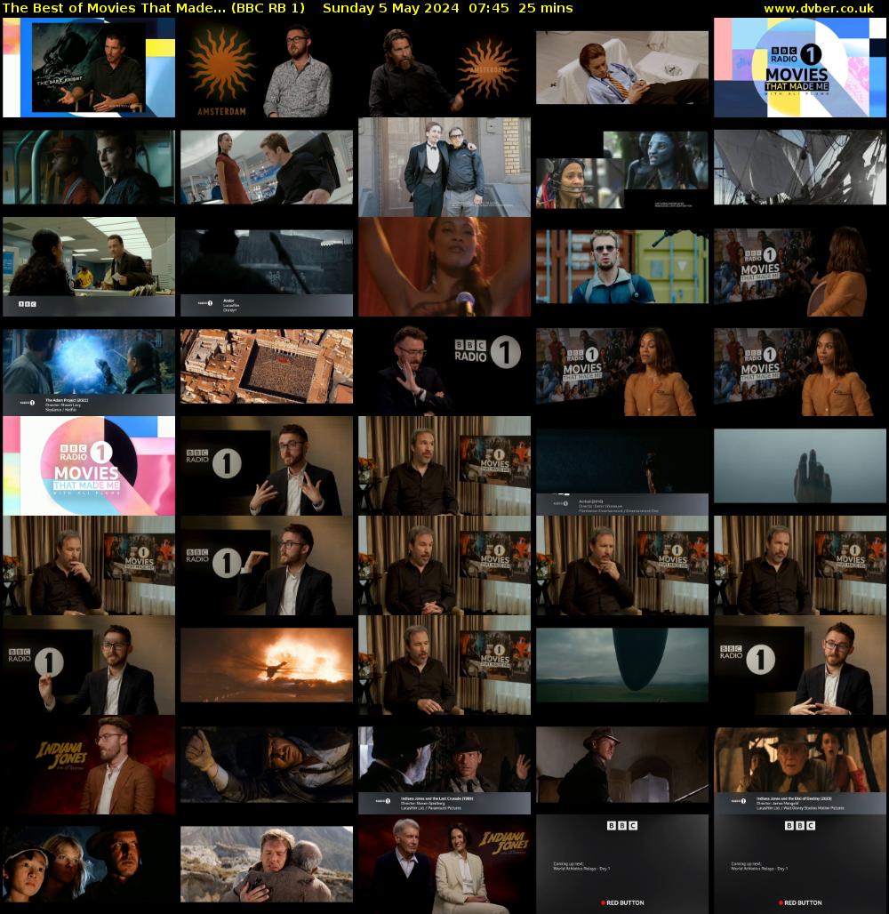 The Best of Movies That Made... (BBC RB 1) Sunday 5 May 2024 07:45 - 08:10