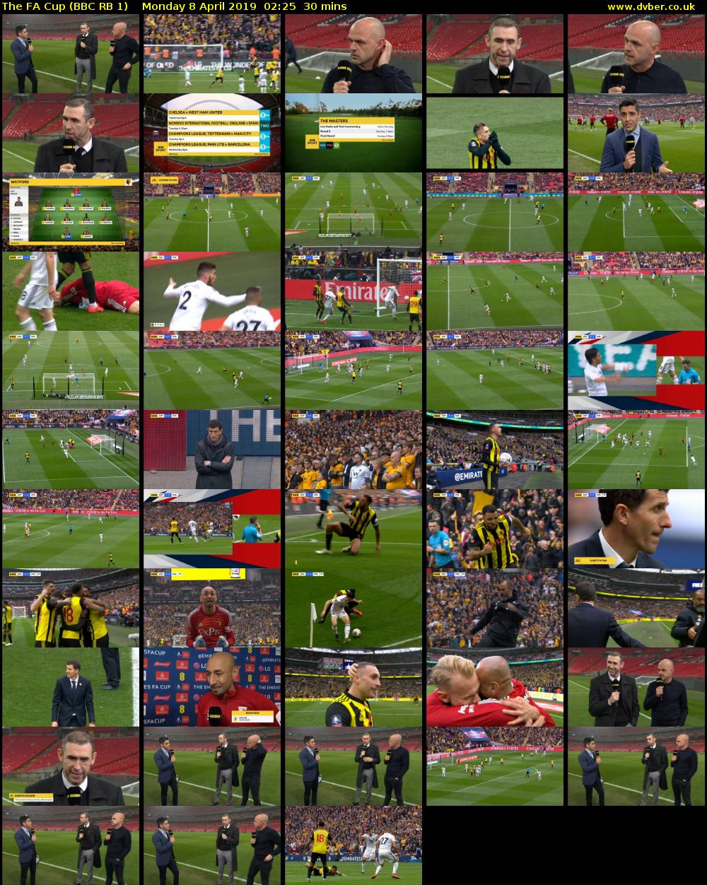 The FA Cup (BBC RB 1) Monday 8 April 2019 02:25 - 02:55
