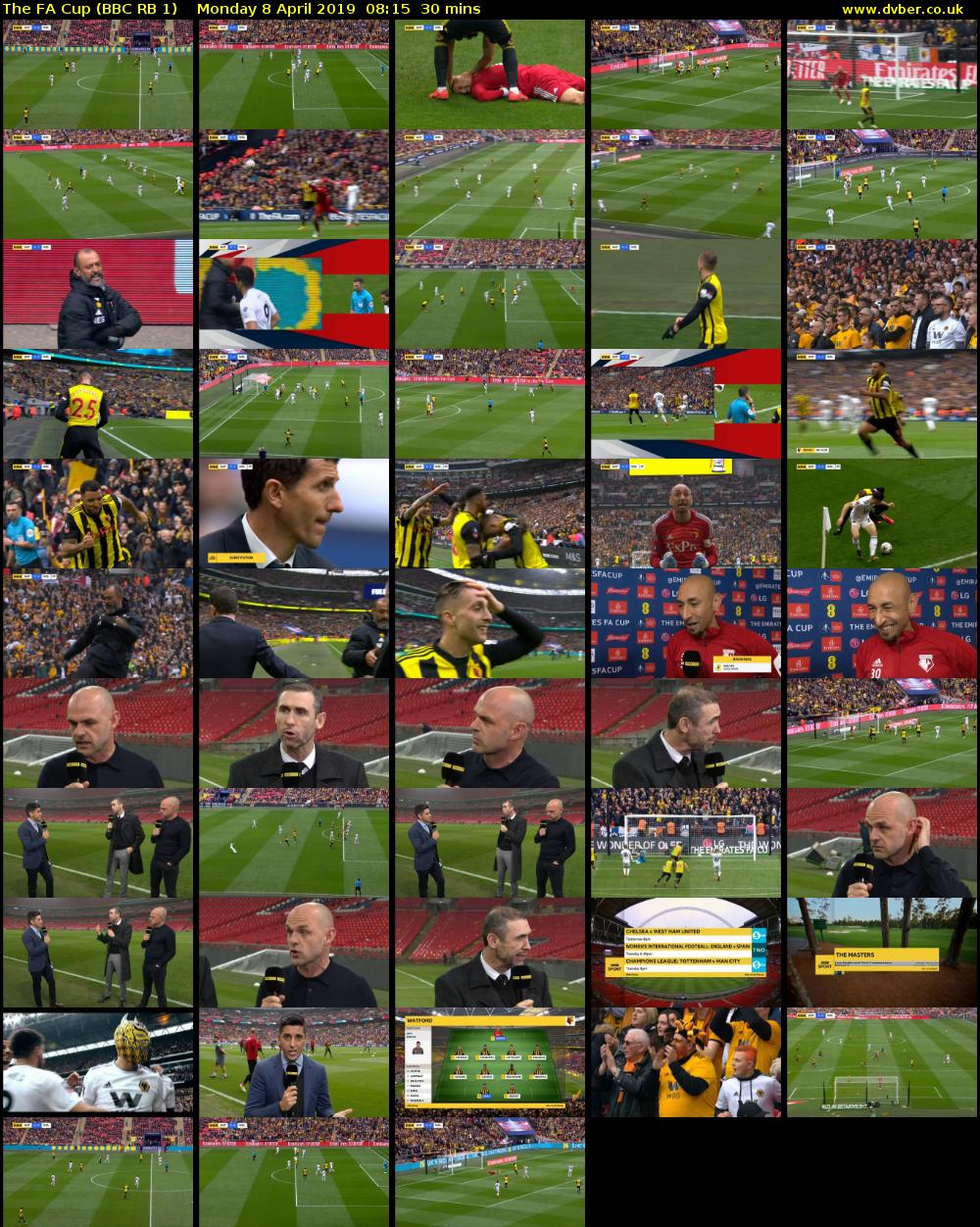 The FA Cup (BBC RB 1) Monday 8 April 2019 08:15 - 08:45