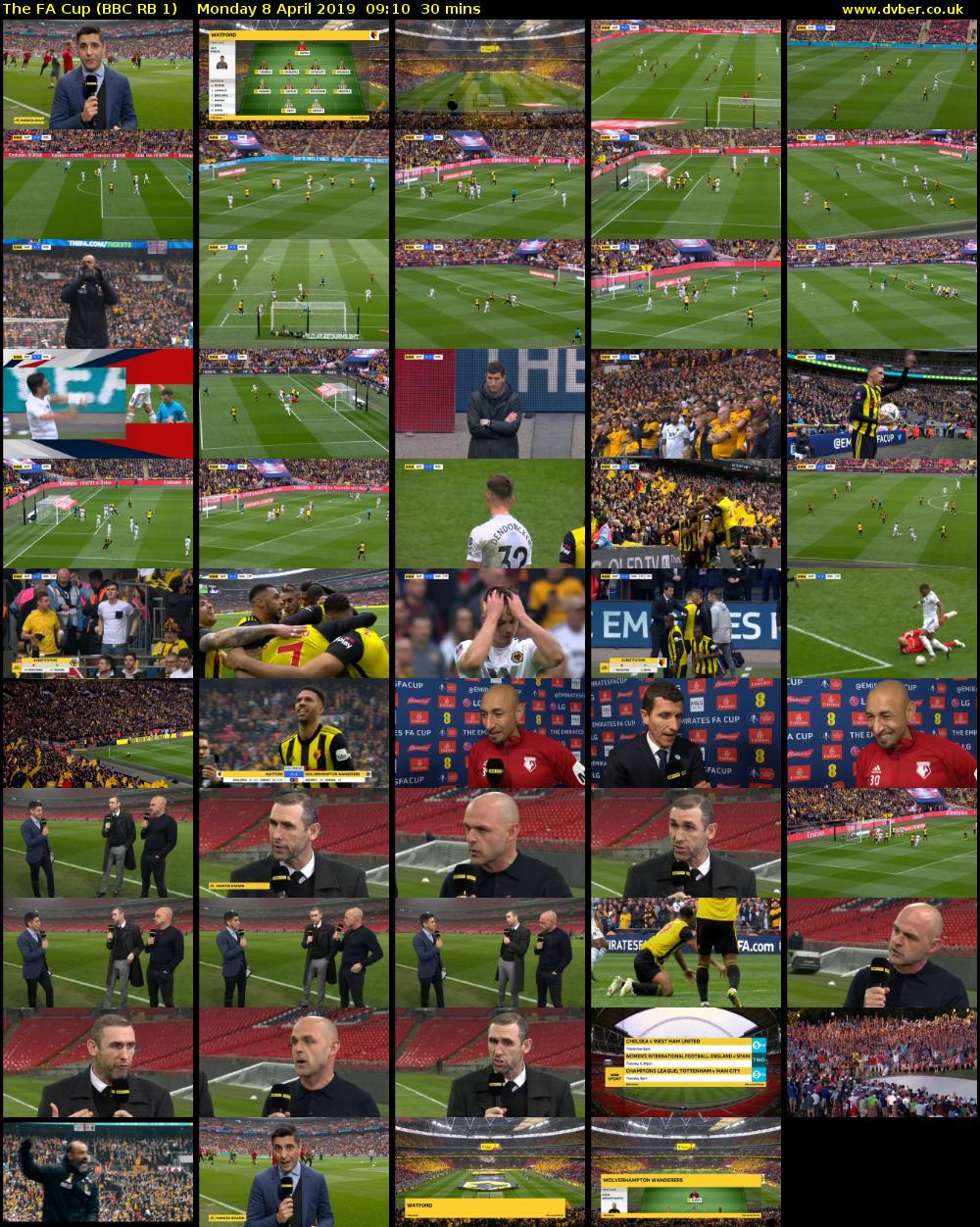 The FA Cup (BBC RB 1) Monday 8 April 2019 09:10 - 09:40