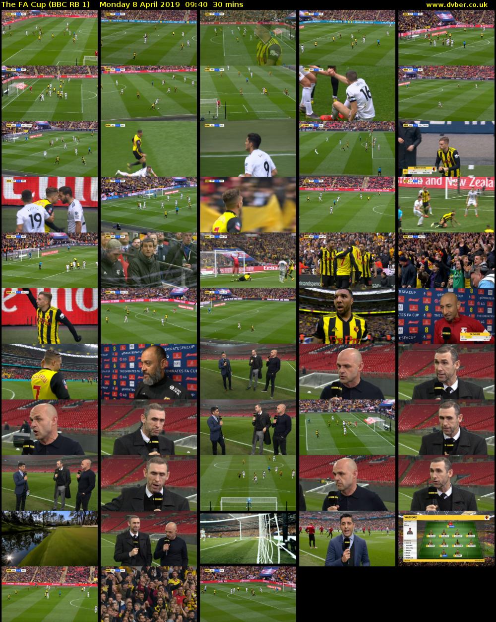 The FA Cup (BBC RB 1) Monday 8 April 2019 09:40 - 10:10