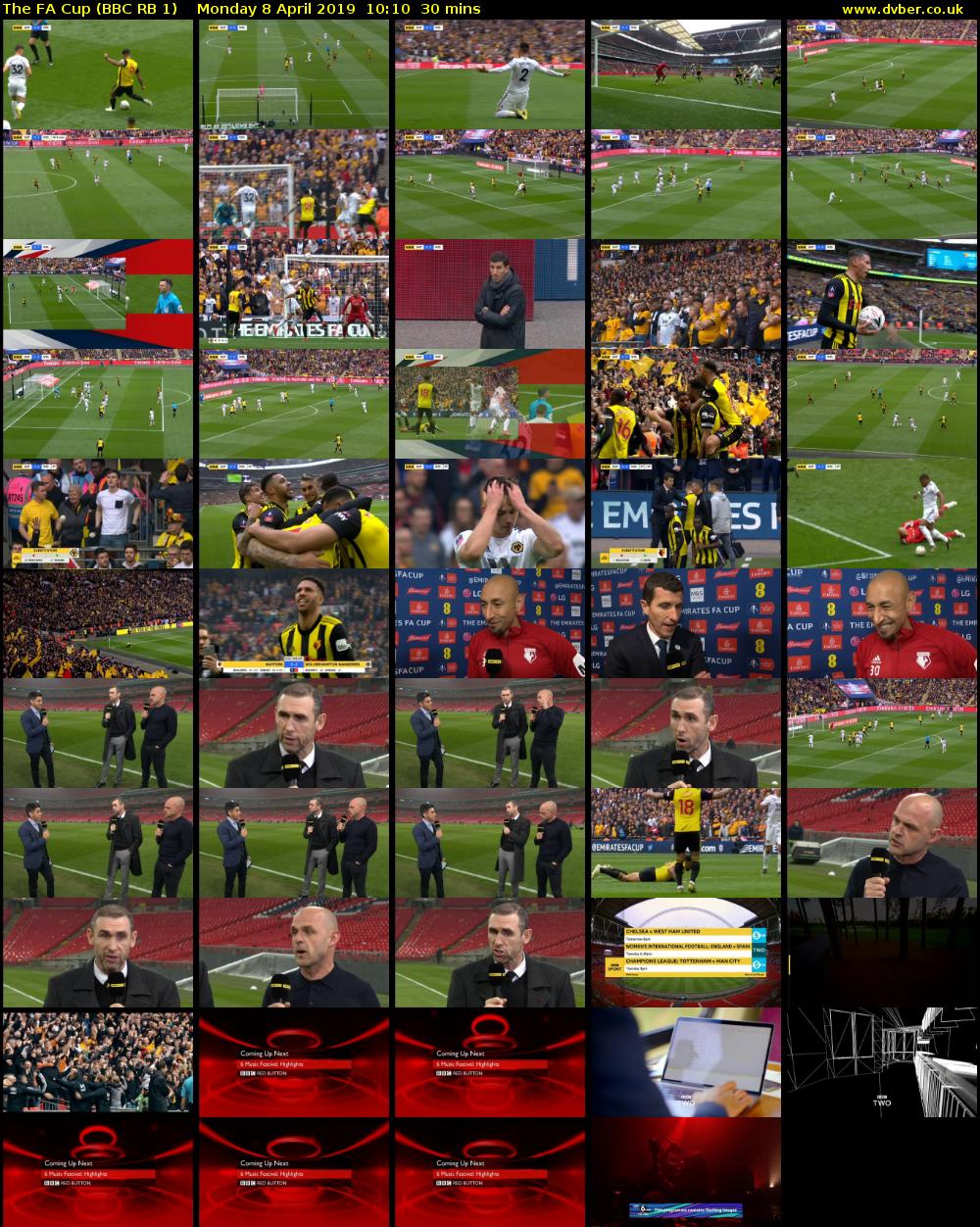 The FA Cup (BBC RB 1) Monday 8 April 2019 10:10 - 10:40