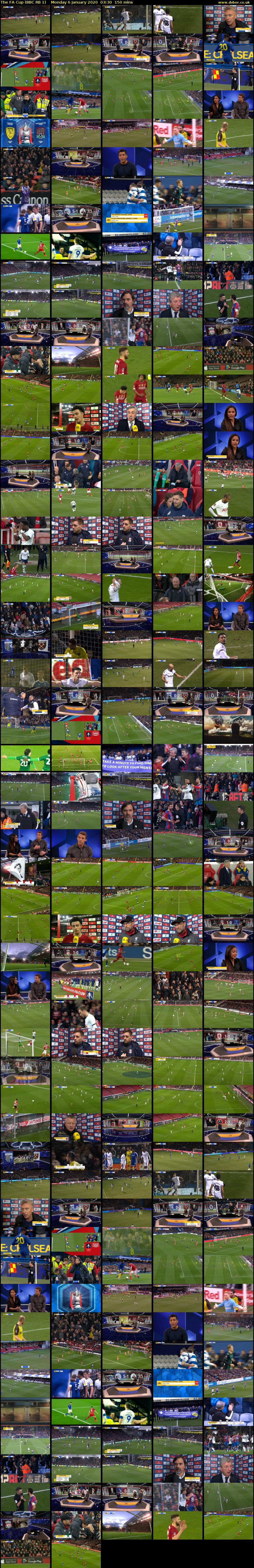 The FA Cup (BBC RB 1) Monday 6 January 2020 03:30 - 06:00