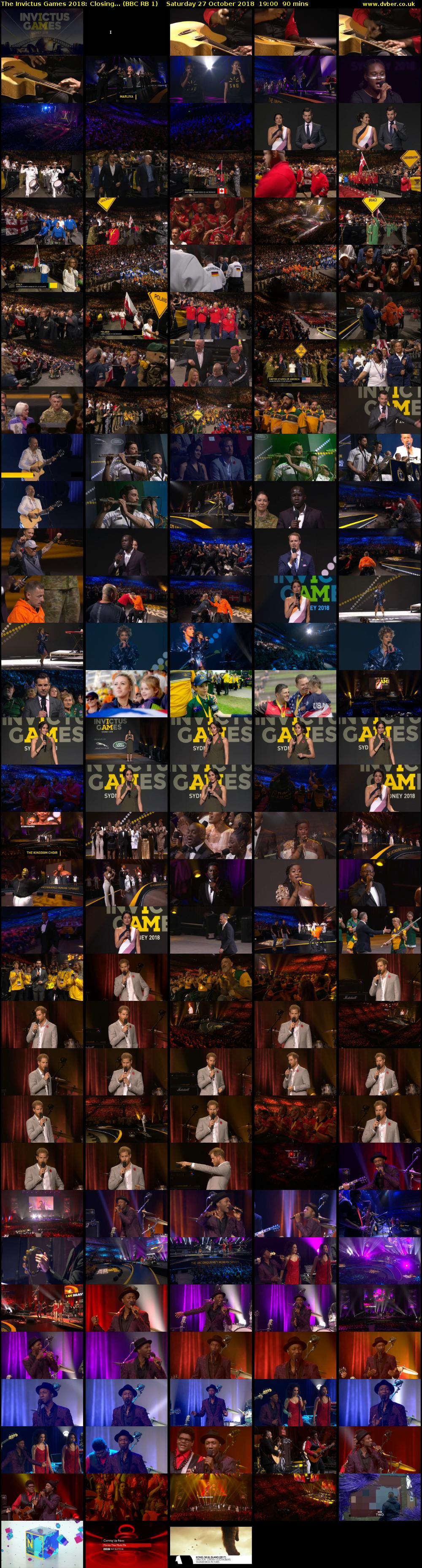 The Invictus Games 2018: Closing... (BBC RB 1) Saturday 27 October 2018 19:00 - 20:30