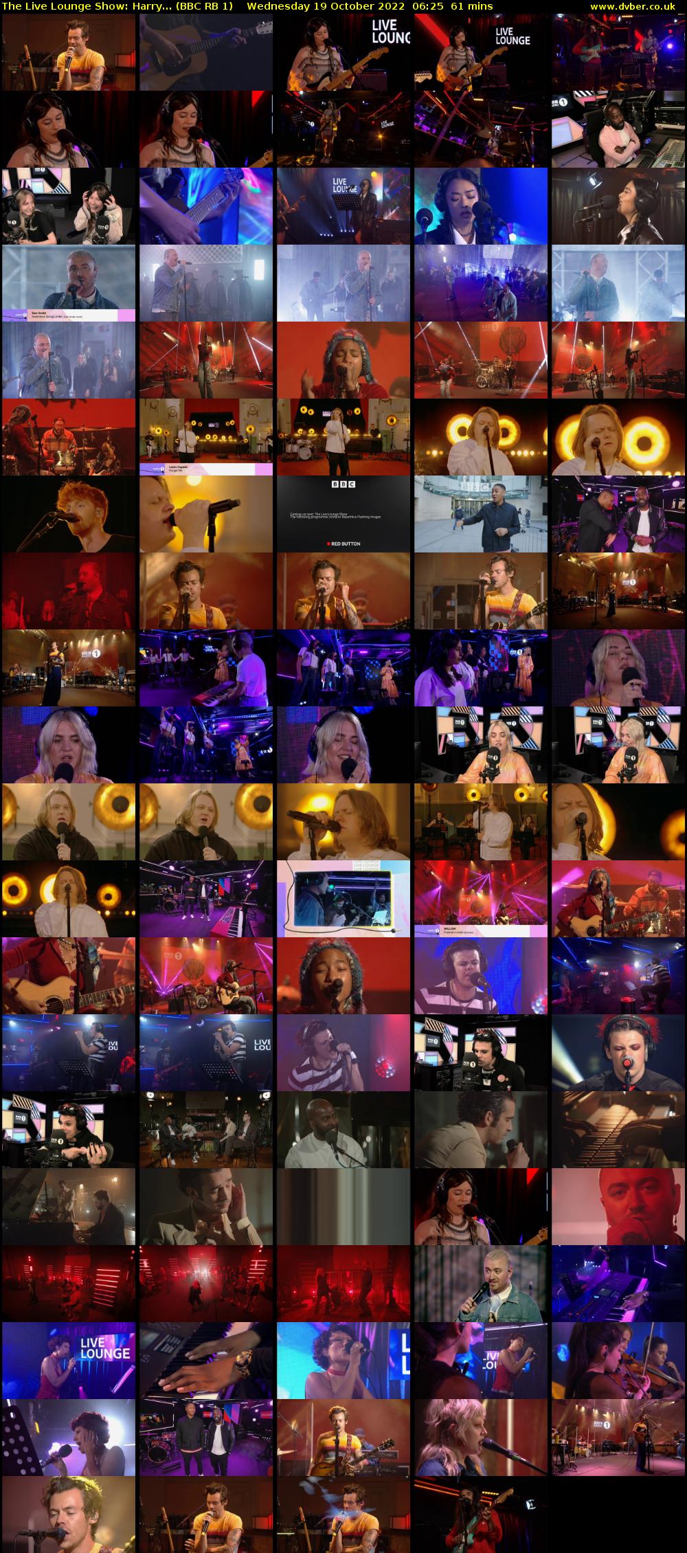 The Live Lounge Show: Harry... (BBC RB 1) Wednesday 19 October 2022 06:25 - 07:26