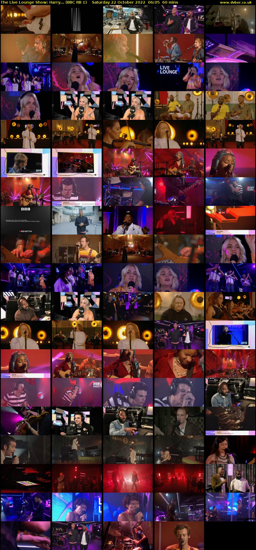 The Live Lounge Show: Harry... (BBC RB 1) Saturday 22 October 2022 06:05 - 07:05