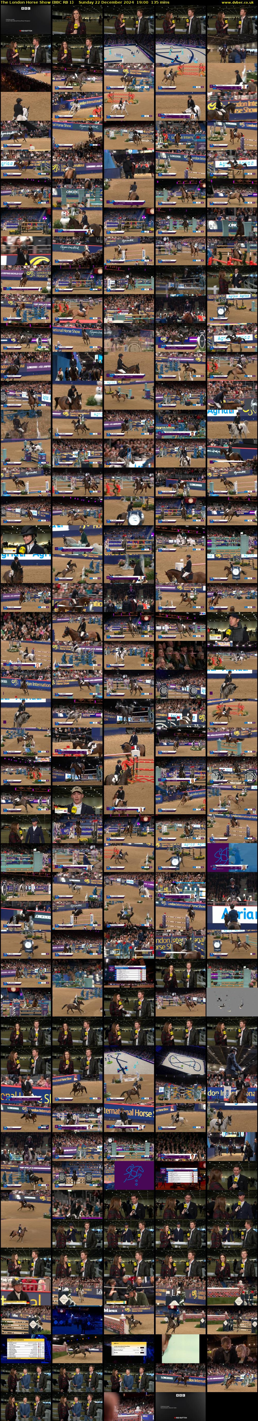 The London Horse Show (BBC RB 1) Sunday 22 December 2024 19:00 - 21:15
