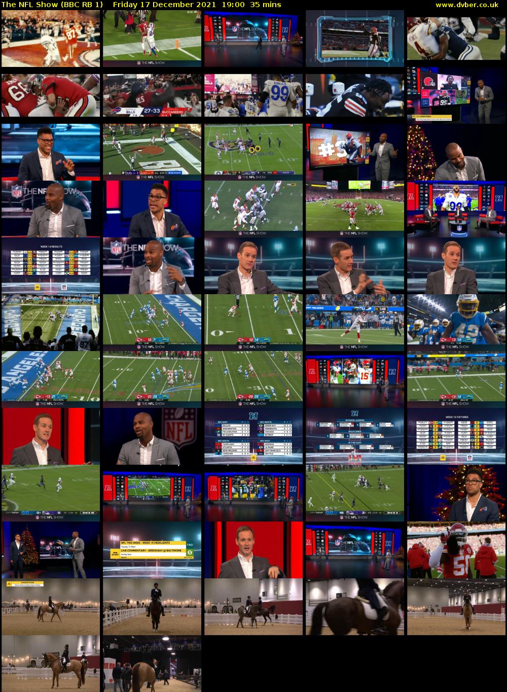 The NFL Show (BBC RB 1) Friday 17 December 2021 19:00 - 19:35