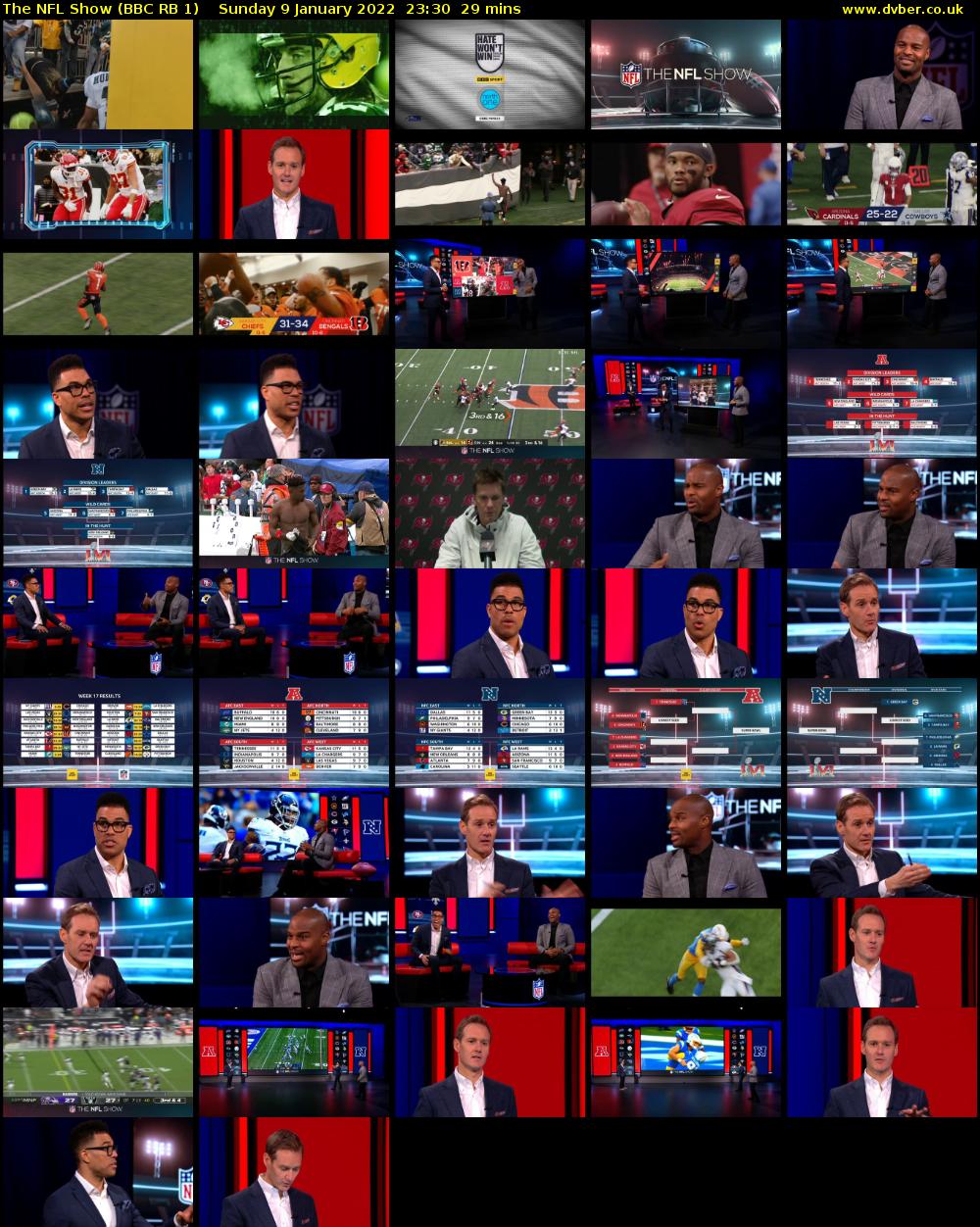 The NFL Show (BBC RB 1) Sunday 9 January 2022 23:30 - 23:59