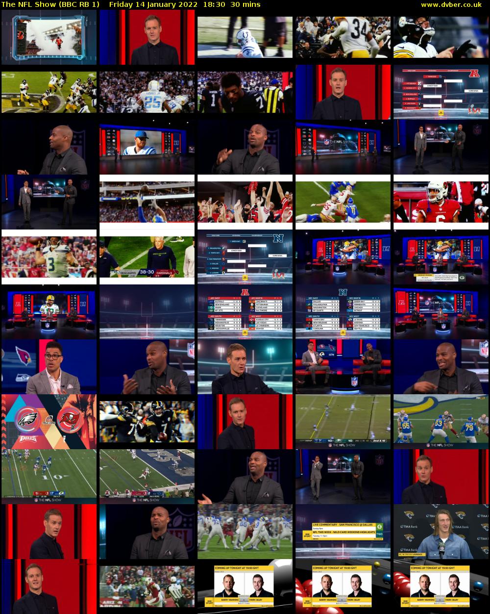 The NFL Show (BBC RB 1) Friday 14 January 2022 18:30 - 19:00
