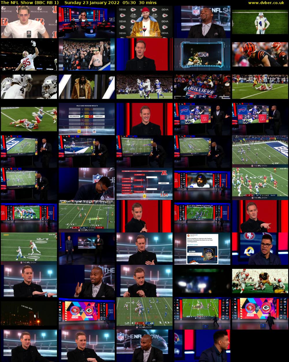 The NFL Show (BBC RB 1) Sunday 23 January 2022 05:30 - 06:00