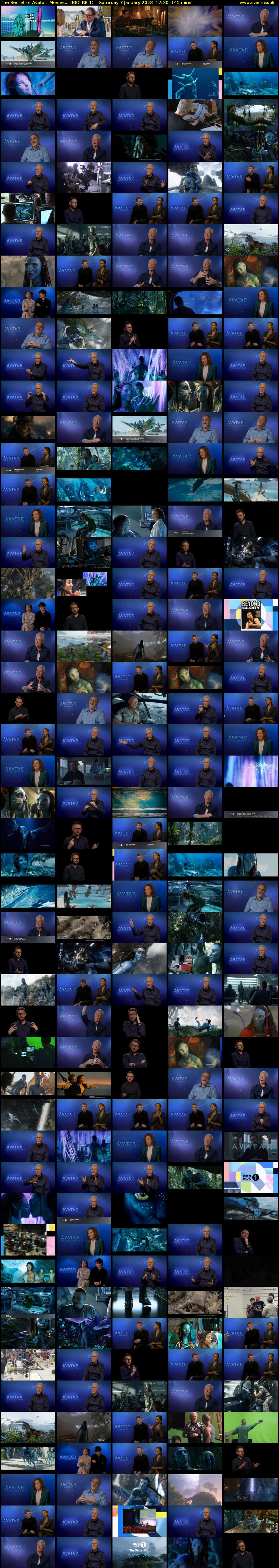 The Secret of Avatar: Movies... (BBC RB 1) Saturday 7 January 2023 17:30 - 19:55